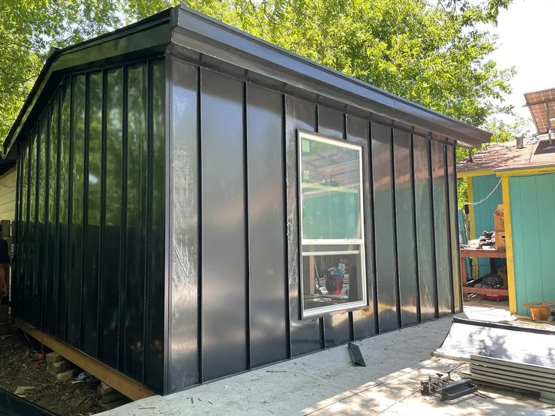 Black standing seam metal wall panels for Metal Roof Installation in Corvallis